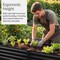 Best Choice Products 72x24x30in Non Toxic Elevated Galvanized Metal Garden Bed Corner Protectors